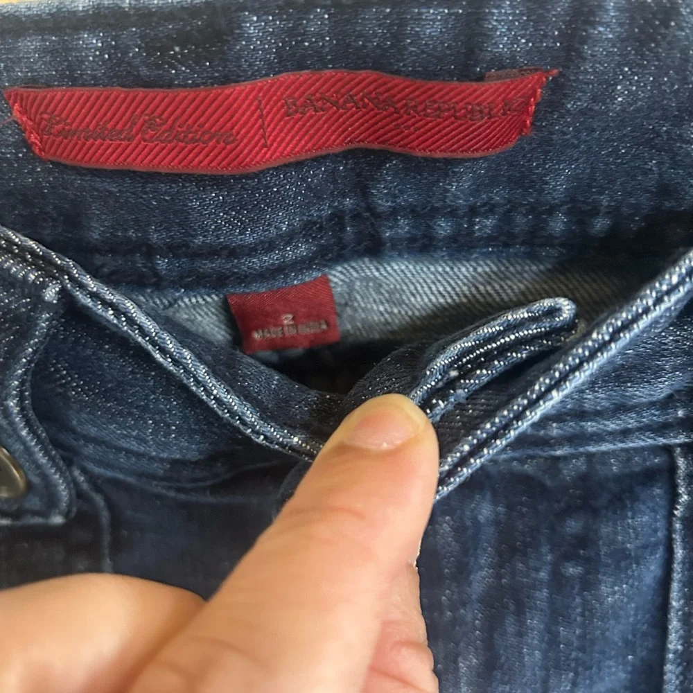 Banana Republic Dark Blue Flare Jeans - Picture 3 of 3